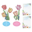 Kép 1/2 - Gyémánt kirakós jegyzettartó - tulipános (2 db)