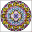 Kép 1/2 - Gyémántkirakó készlet - Mandala lila (eltérő formájú kövekkel)