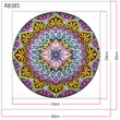 Kép 2/2 - Gyémántkirakó készlet - Mandala lila (eltérő formájú kövekkel)