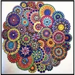 Kép 1/2 - Gyémántkirakó készlet - Virág formájú mandala (Eltérő formájú kövekkel)
