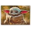 Kép 2/3 - Gyémánt kirakó keretre feszítve - Baby Yoda (Grogu)