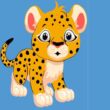 Kép 1/4 - Gyerek számfestő - Baby tigris