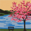 Kép 1/4 - Gyerek számfestő - Virágzó fa