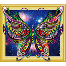 Gyémántkirakó készlet - Színes pillangó