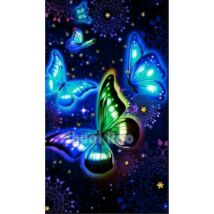 Gyémántkirakó készlet - Fluo pillangók