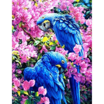 Gyémántkirakó készlet - Kék papagájok