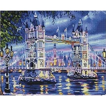Gyémánt kirakó keretre feszítve - Tower Bridge