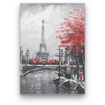 Számfestő - Eiffel torony a folyóról