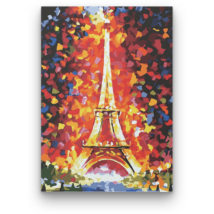 Számfestő - Eiffel torony ősszel