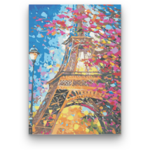 Számfestő - Virágos Párizs
