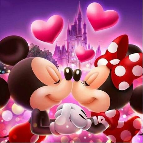 Gyémánt kirakó készlet - Mickey és Minnie