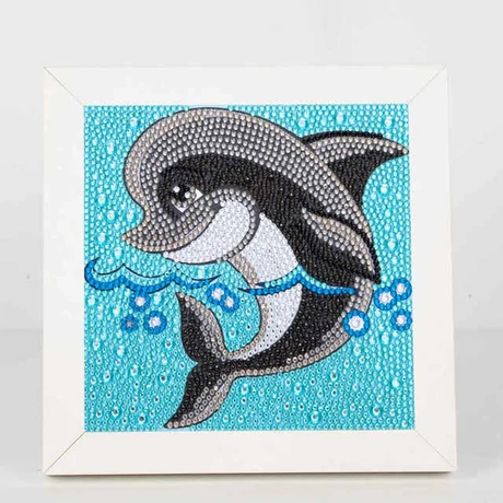 Gyémántkirakó készlet gyerekeknek - delfin