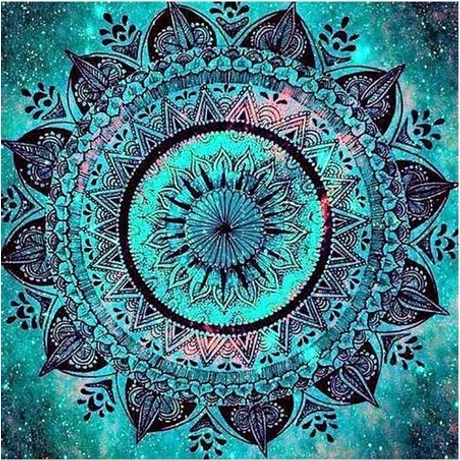 Gyémántkirakó készlet - Türkiz mandala