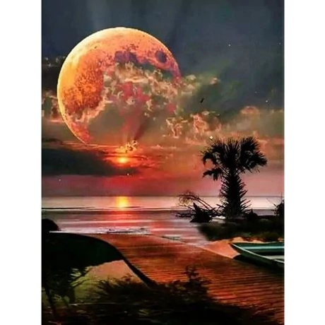 Gyémánt kirakó készlet - Moon - Nyár