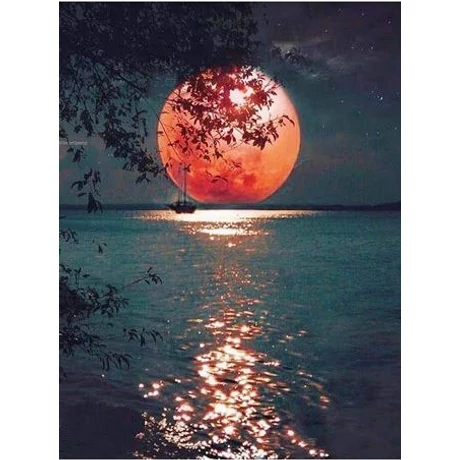 Gyémánt kirakó készlet - Moon - Ősz