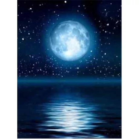 Gyémánt kirakó készlet - Moon - Kék