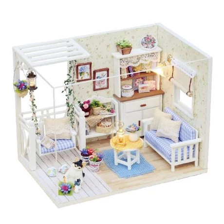 Dollhouse - babaszoba makett (cicás)