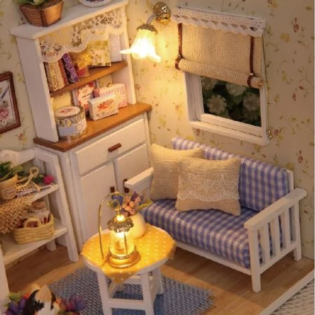 Dollhouse - babaszoba makett (cicás)