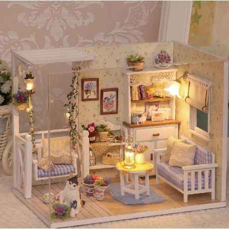Dollhouse - babaszoba makett (cicás)