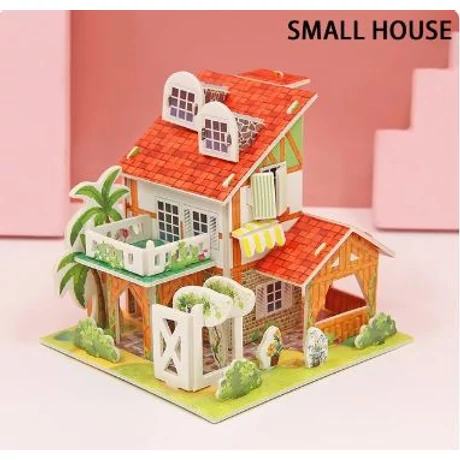 Papírmakett - hétvégi házikó (3D puzzle)