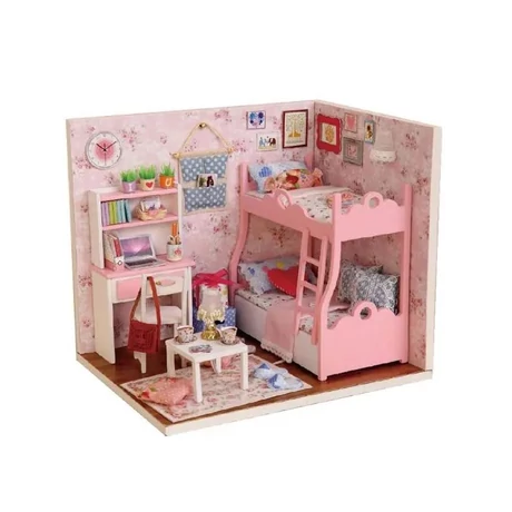 Dollhouse - babaszoba makett (rózsaszin)