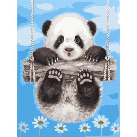 Számfestő - Játékos panda kölyök